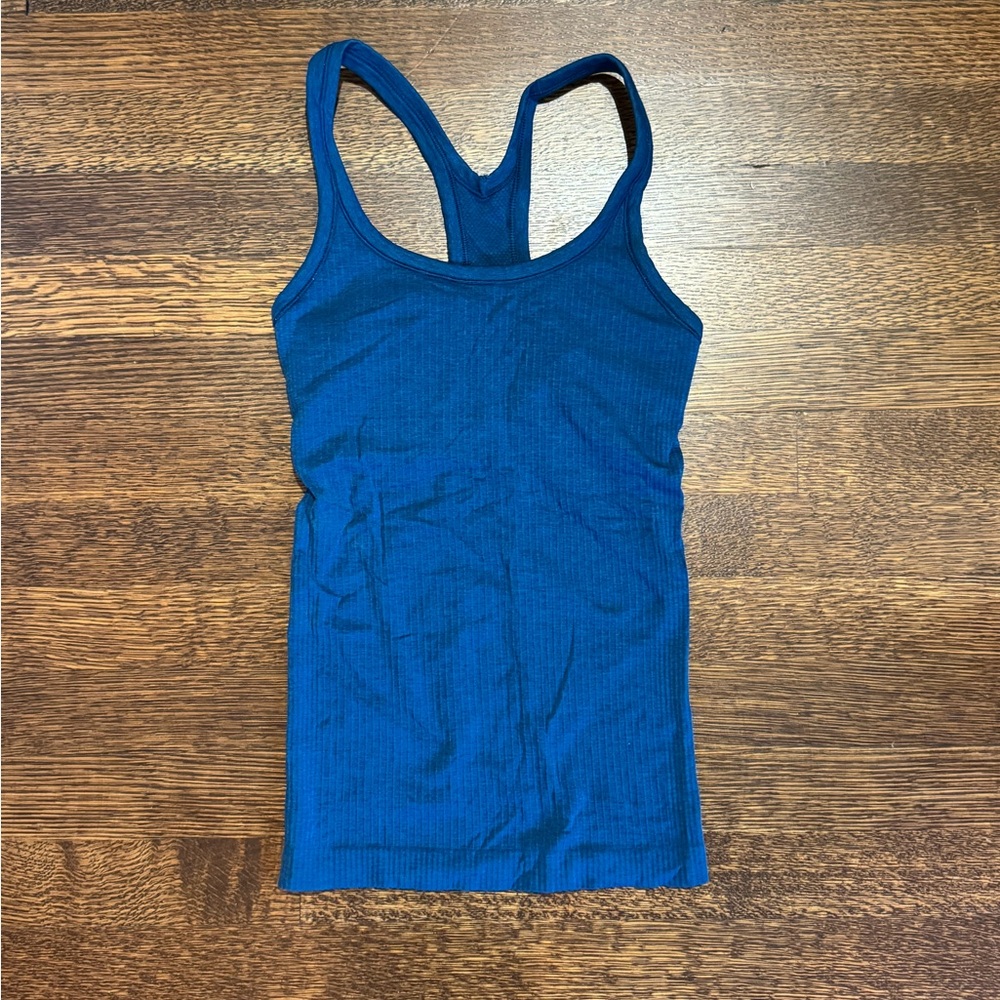 LULULEMON padded navy tank top size 2